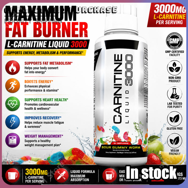 L-Carnitine Liquid - 운동 에너지, 신진대사 지원 및 피트니스