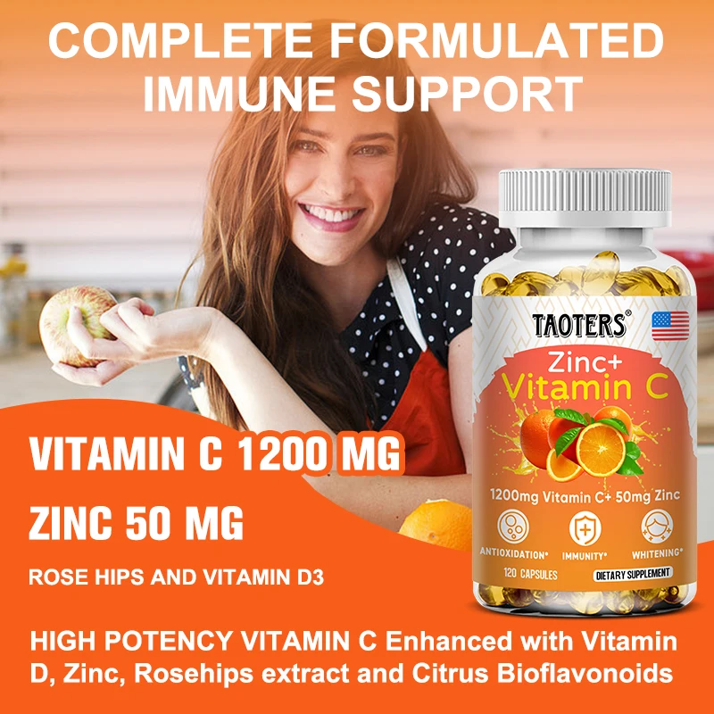 Taoters 비타민 C + 아연 보충제 - 높은 흡수 - Nutrition Zinc 리뷰 및 가격