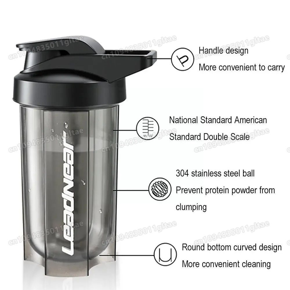 500ML 휴대용 단백질 파우더 쉐이커 병 누수 방지  - Nutrition And Fitness 리뷰 및 가격