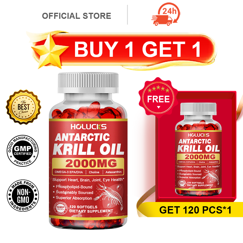 홀럭스 남극 크릴 오일 보충제, 오메가-3 EPA &  - Krill Oil Supplement 리뷰 및 가격