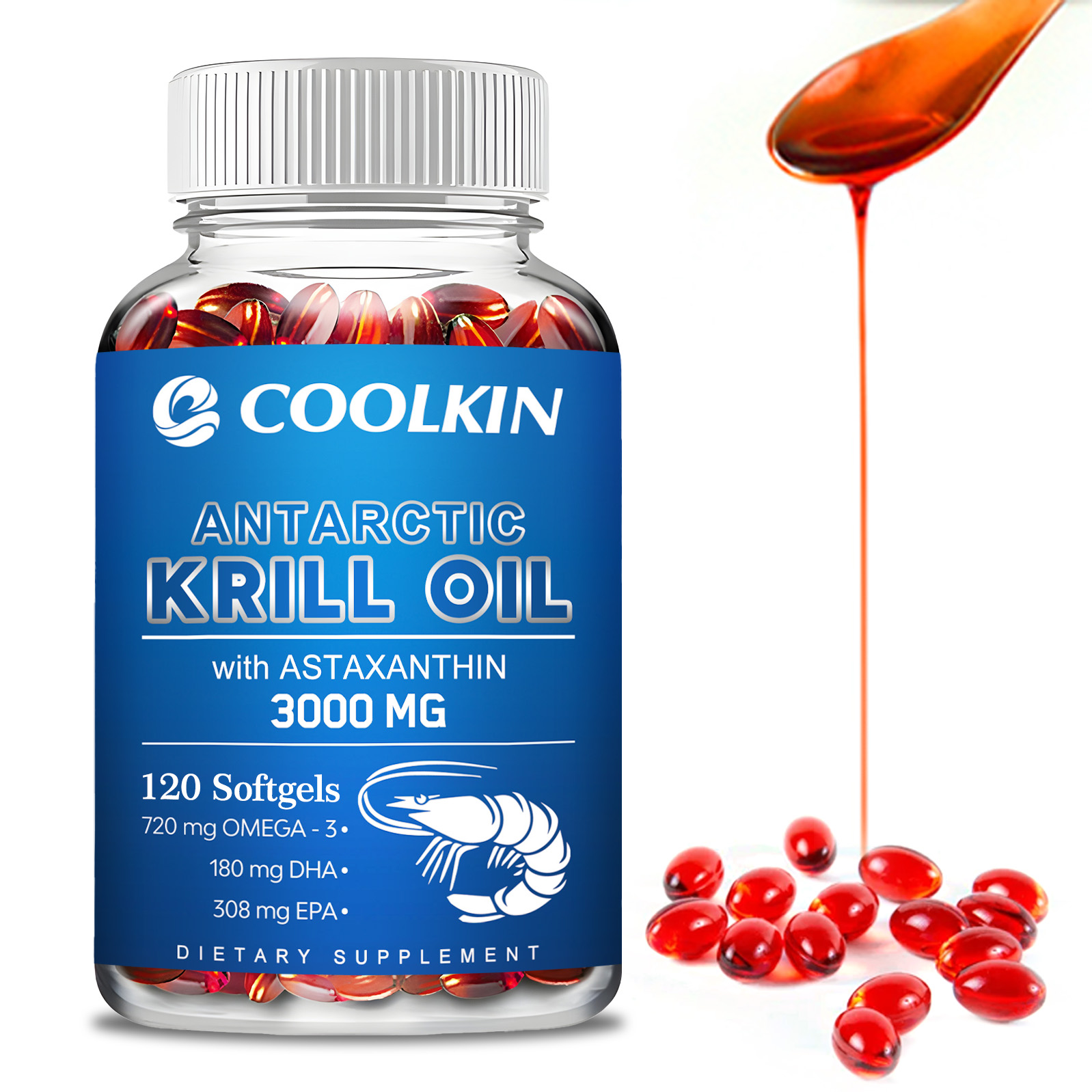 남극 크릴 오일 3000mg - 오메가-3 EPA, D - Krill Oil Supplement 리뷰 및 가격