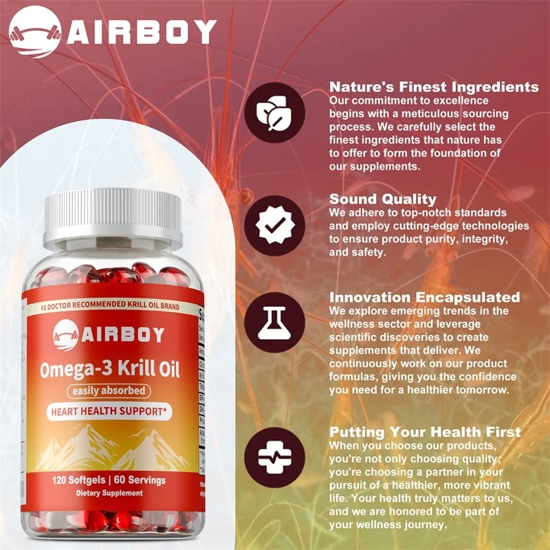 오메가-3 크릴 오일 (EPA, DHA, 아스타잔틴 함 - Krill Oil Supplement 리뷰 및 가격