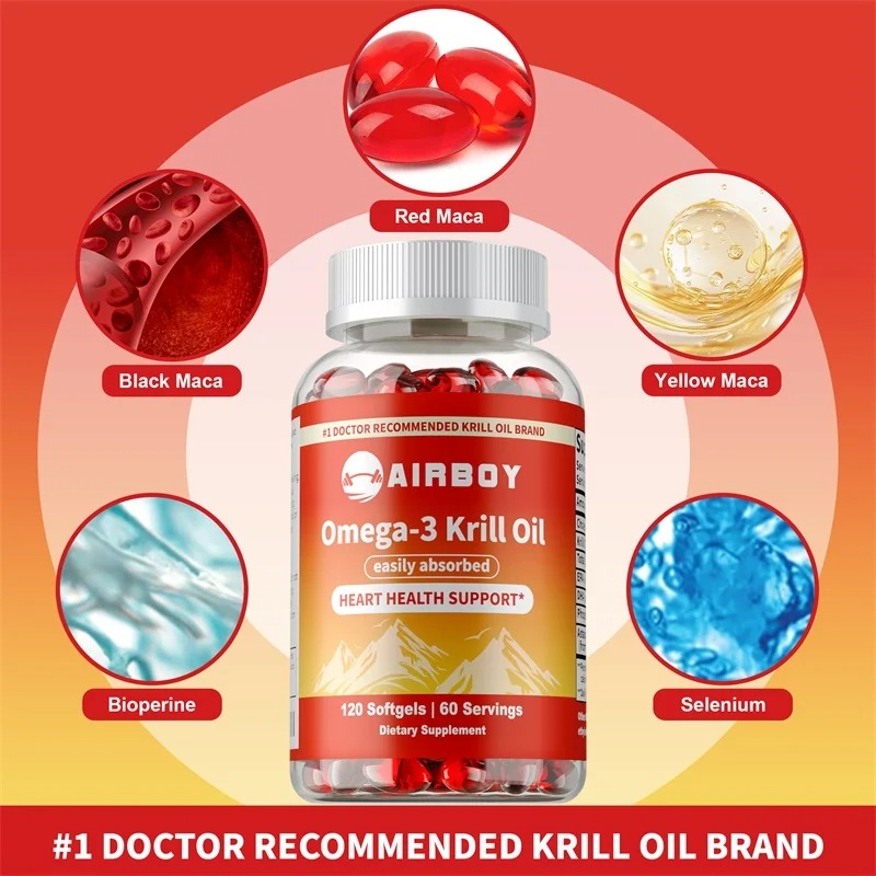 오메가-3 크릴 오일 (EPA, DHA, 아스타잔틴 함 - Krill Oil Supplement 리뷰 및 가격