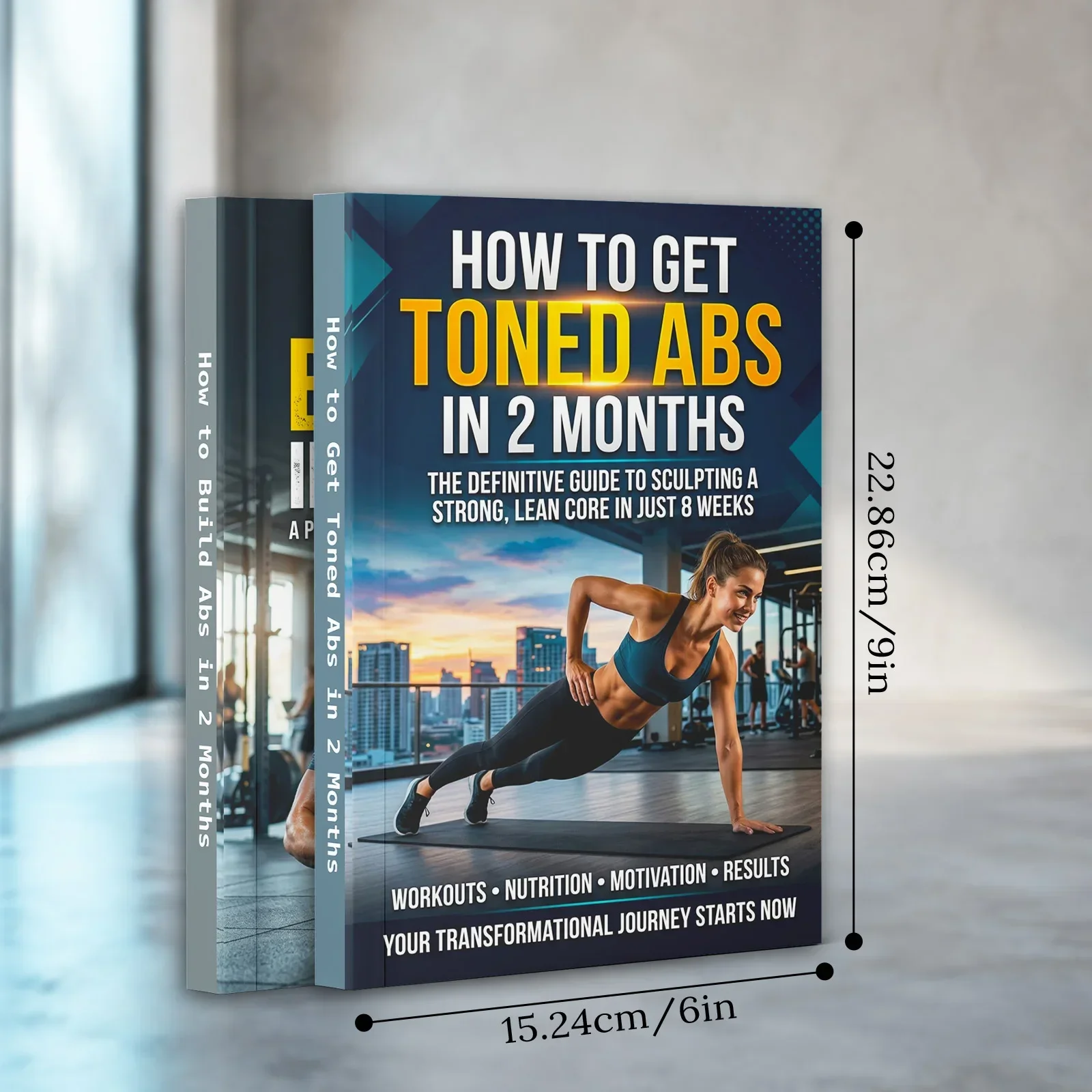 남성과 여성을 위한 2권의 복근 운동 가이드 세트, 탄 - Nutrition Fitness Books 리뷰 및 가격