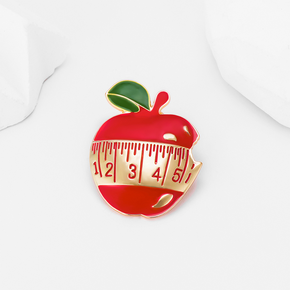 영양사 의사 액세서리에 대한 영양 사과 에나멜 브로치  - Nutrition Zinc 리뷰 및 가격