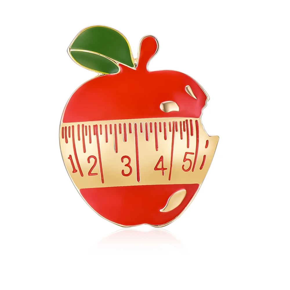 영양사 의사 액세서리에 대한 영양 사과 에나멜 브로치  - Nutrition Zinc 리뷰 및 가격