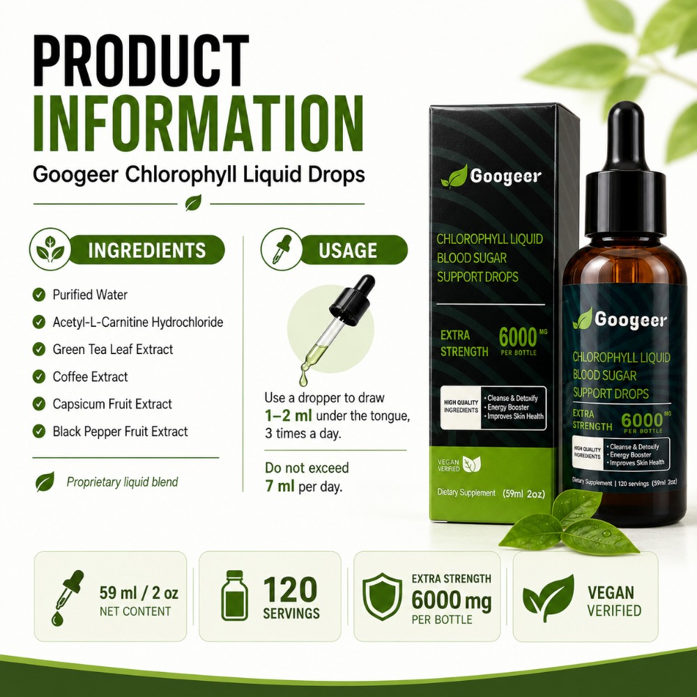 구거 클로로필 액상 드롭스 6000mcg 59ml 비건 - L-Carnitine Liquid 리뷰 및 가격